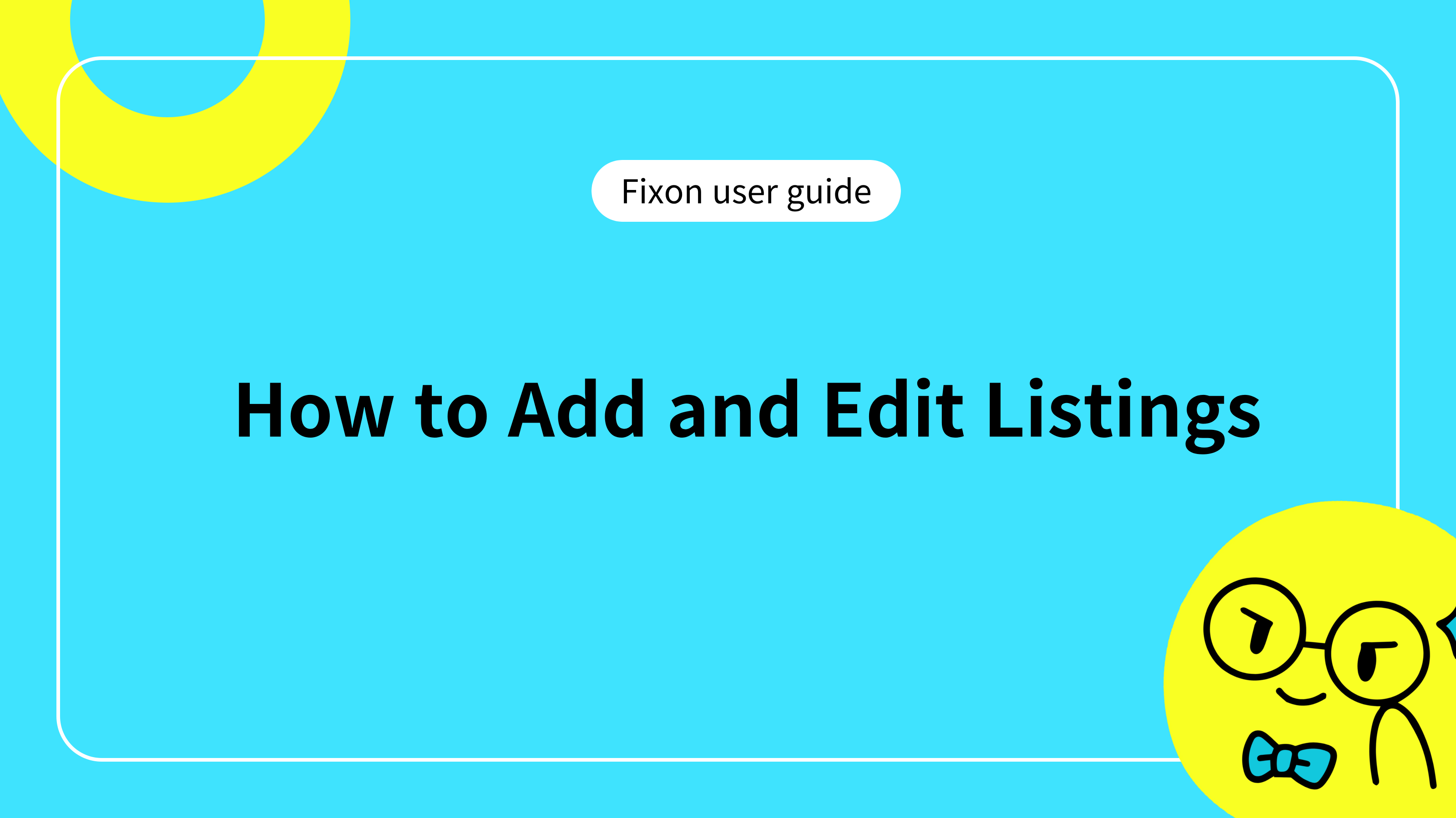 How to Add and Edit Listings